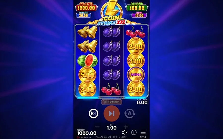 Coin Strike XXL dans le catalogue Azur Casino